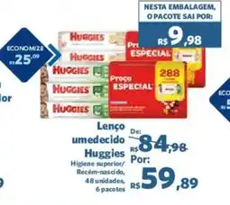 Sam's Club Lenço umedecido Huggies oferta