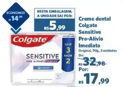 Sam's Club Creme dental Colgate Sensitive Pro-Alívio Imediato oferta