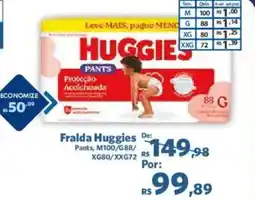 Sam's Club Fralda Huggies oferta