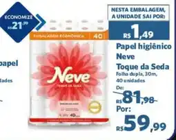 Sam's Club Papel higiênico Neve Toque da Seda oferta