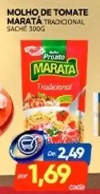 Novo Mix Molho de tomate marata tradicional sache oferta
