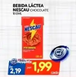 Novo Mix Bebida láctea nescau chocolate oferta