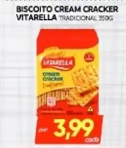 Novo Mix Biscoito cream cracker vitarella tradicional oferta