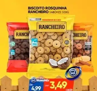 Novo Mix Biscoito rosquinha rancheiro sabores oferta