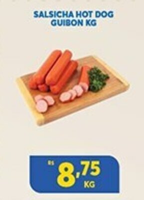 Atacadão Centro Sul Salsicha Hot Dog Guibon 1kg oferta
