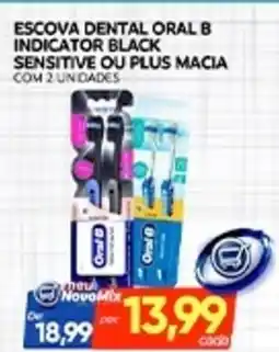 Novo Mix Escova dental oral b indicator black sensitive ou plus macia oferta