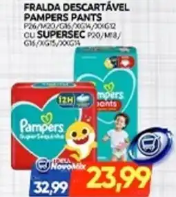 Novo Mix Fralda descartável pampers pants oferta