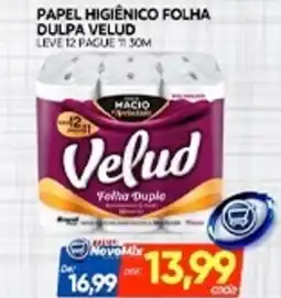 Novo Mix Papel higiênico folha dulpa velud oferta