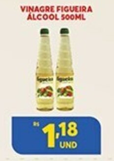 Vinagre Figueira Alcool 500ml