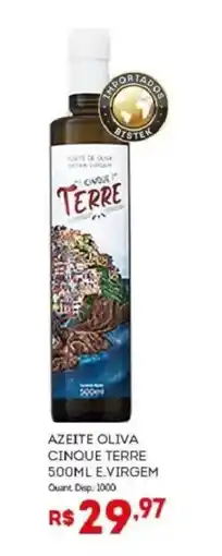 Bistek Supermercados Azeite oliva cinque terre e.virgem oferta