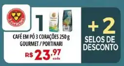 Bistek Supermercados Café em pó 3 corações oferta