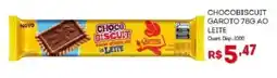 Bistek Supermercados Chocobiscuit garoto ao leite oferta