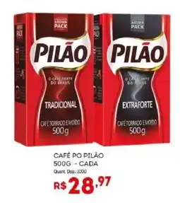 Bistek Supermercados Café po pilão cada oferta