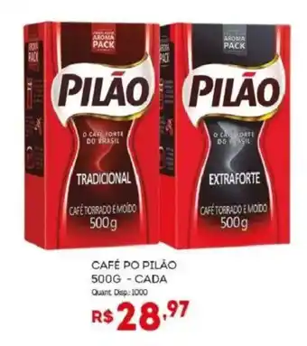 Bistek Supermercados Café po pilão cada oferta