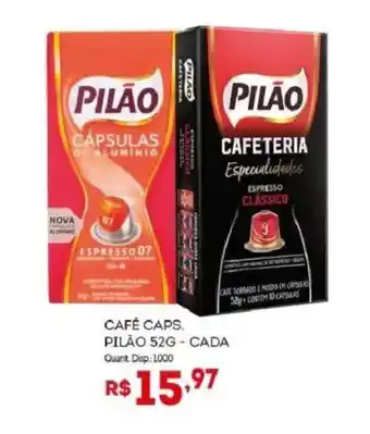 Bistek Supermercados Café caps. pilão cada oferta