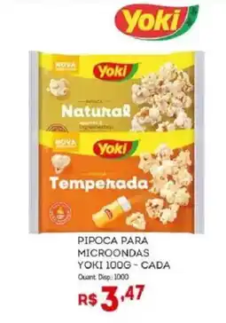 Bistek Supermercados Pipoca para microondas yoki cada oferta