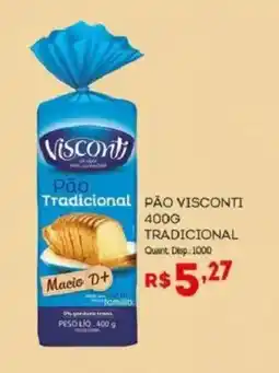 Bistek Supermercados Pão visconti tradicional oferta