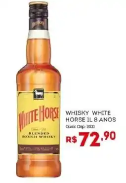 Bistek Supermercados Whisky white horse 8 anos oferta