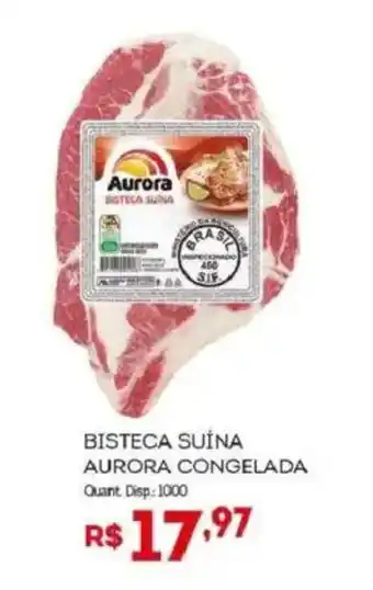 Bistek Supermercados Bisteca suína aurora congelada oferta