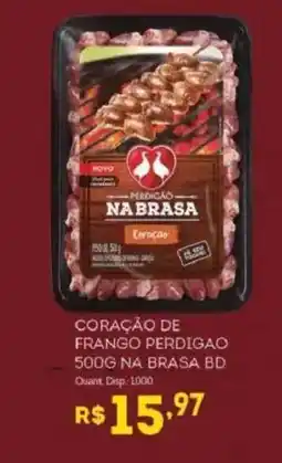 Bistek Supermercados Coração de frango perdigao na brasa bd oferta