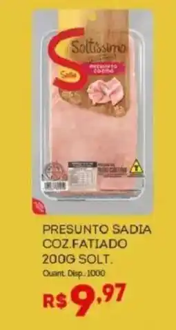 Bistek Supermercados Presunto sadia coz.fatiado solt. oferta