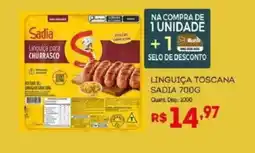 Bistek Supermercados Linguiça toscana sadia oferta