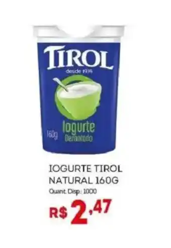 Bistek Supermercados Iogurte tirol natural oferta