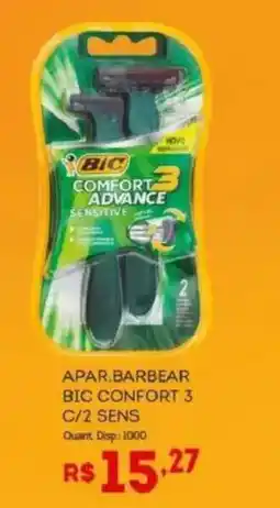 Bistek Supermercados Apar. barbear bic confort 3 c/2 sens oferta