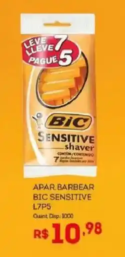 Bistek Supermercados Apar barbear bic sensitive l7p5 oferta