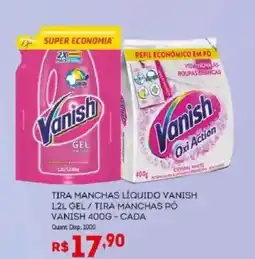 Bistek Supermercados Tira manchas líquido vanish gel / tira manchas pó vanish cada oferta