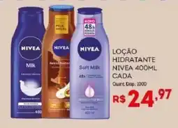 Bistek Supermercados Loção hidratante nivea cada oferta