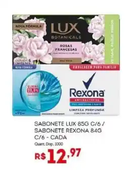 Bistek Supermercados Sabonete lux c/6/ sabonete rexona c/6-cada oferta