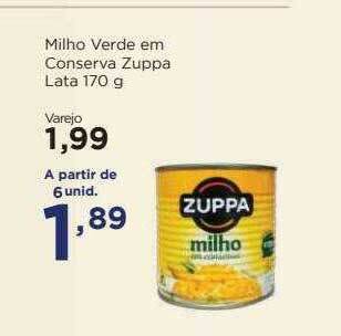 Apoio Mineiro Milho Verde Em Conserva Zuppa oferta