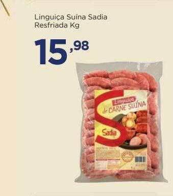 Apoio Mineiro Linguiça Suína Sadia Resfriada oferta