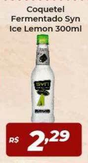 Atakarejo Coquetel Fermentado Syn Ice Lemon oferta