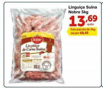 Roldão Linguiça Suína Nobre oferta