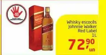Tenda Atacado Whisky Escocês Johnnie Walker Red Label oferta