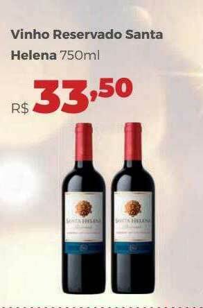 Villarreal Supermercados Vinho Reservado Santa Helena oferta