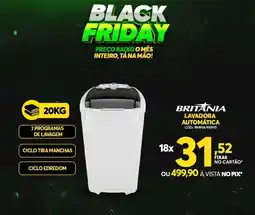 Lojas Guaibim Britania lavadora automática oferta