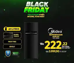 Lojas Guaibim Midea refrigerador duplex oferta