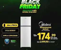Lojas Guaibim Midea refrigerador duplex oferta