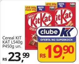 Supermercados Koch Cereal KIT KAT oferta