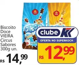 Supermercados Koch Biscoito Doce VIEIRA Circus Sabores oferta
