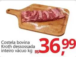 Supermercados Koch Costela bovina Kroth dessossada inteiro vácuo oferta