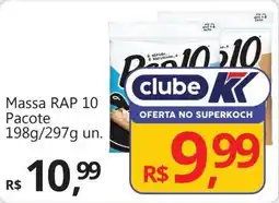 Supermercados Koch Massa RAP 10 Pacote oferta