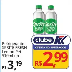 Supermercados Koch Refrigerante SPRITE FRESH Lemon Pet oferta