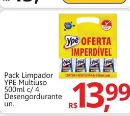 Supermercados Koch Pack Limpador YPE Multiuso c/ 4 Desengordurante oferta
