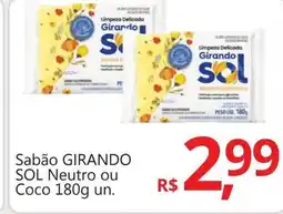 Supermercados Koch Sabão GIRANDO SOL Neutro ou Coco oferta