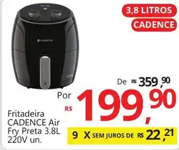 Supermercados Koch Fritadeira CADENCE Air Fry Preta 220V un. oferta