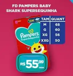 DB Supermercados Fd pampers baby shark supersequinha oferta